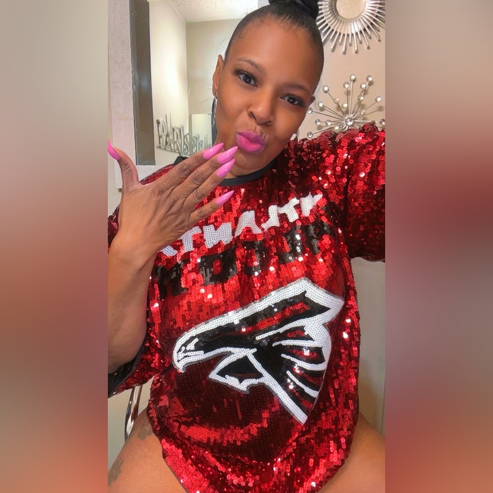 Sale‼️Atlanta falcons sequin dress - Picture 4 of 10